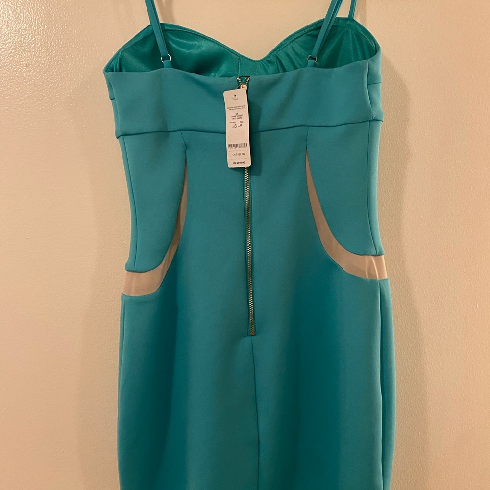 Bebe Teal bodycon dress